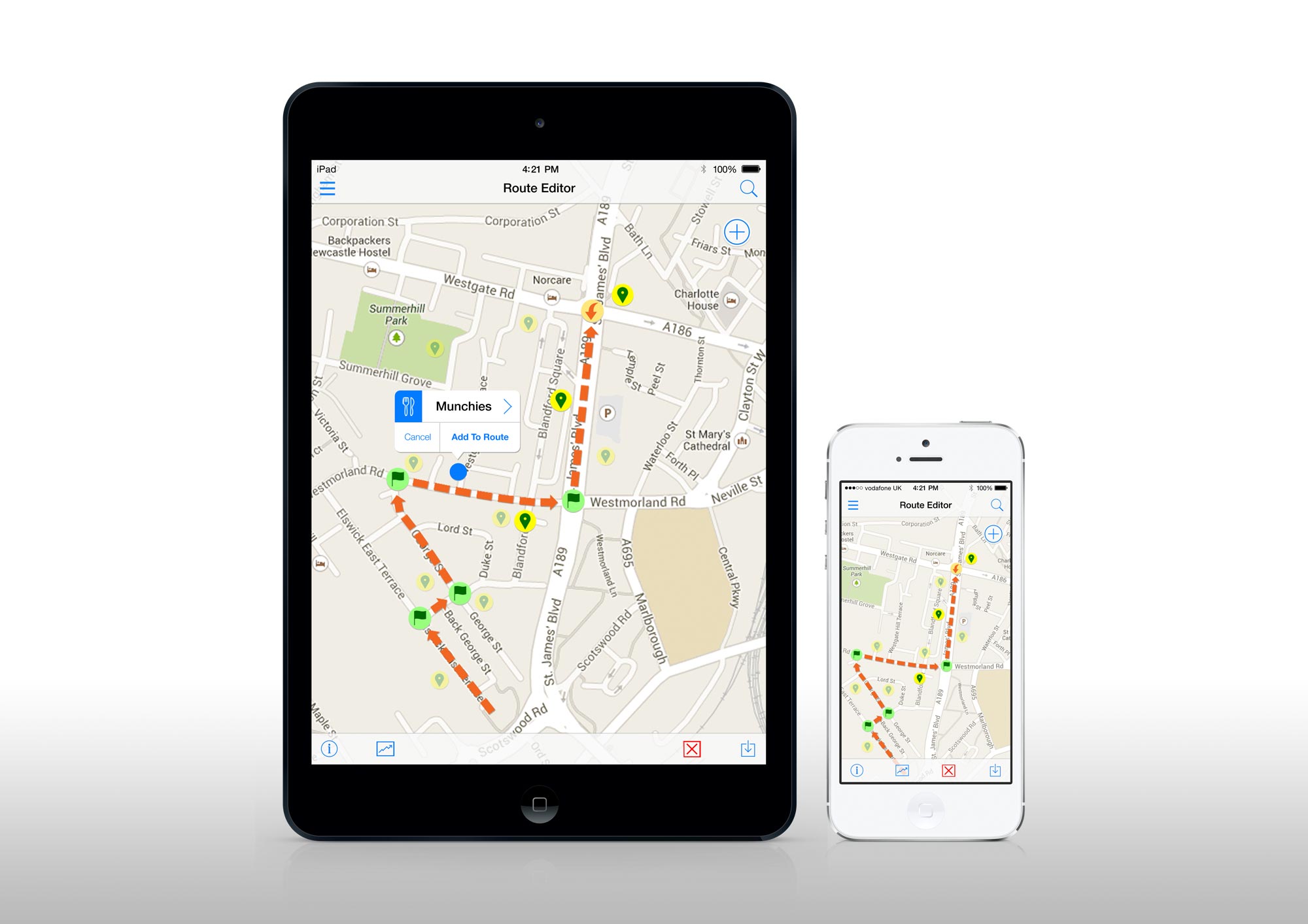route editor